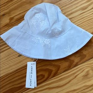 Janie and jack embroidered sun hat